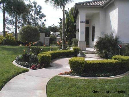 Landscaping design in southern California, Rancho Sante Fe, CA